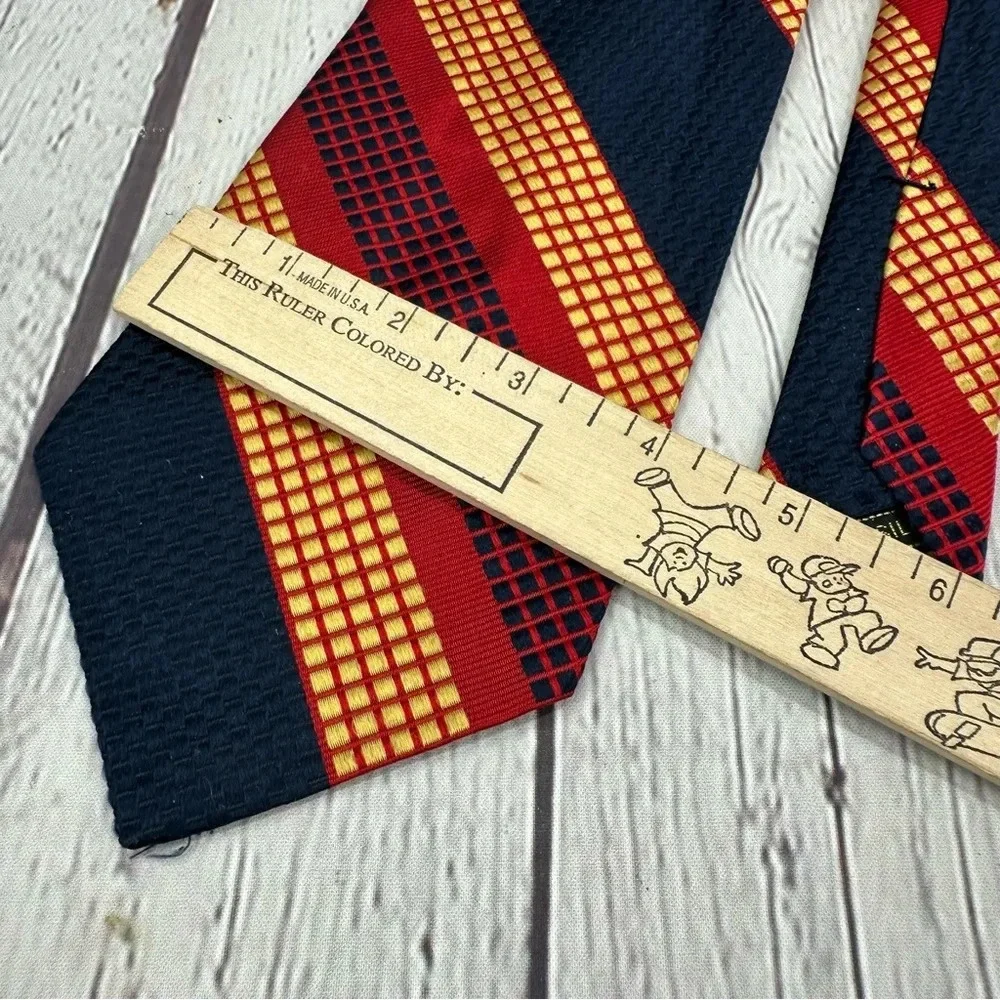 vintage silk tie sulka bold diagonal stripe designer boutique preppy office